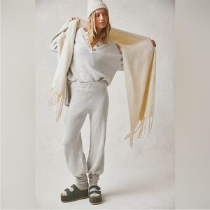 FP Movement by Free People Gray Knit Combo Top and pants.